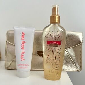 Victoria's Secret 3 pc Pure Seduction Shimmering Body Mist, Very Sexy Wash
